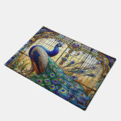 Keuken Vloermat Peacock Glas in lood Deurmat (Schuin)