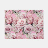 Keuken Vloermat - Roze Rozen Deurmat (Voorkant)