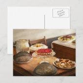 Keuken - Voedsel - De dessertcursus Briefkaart (Voorkant / Achterkant)
