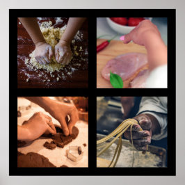 Keuken-/voetgangersposter 4 poster