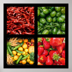 Keuken-/voetgangersposter 5 poster