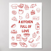 Keuken Vol Liefde Boerderij Keuken Poster (Voorkant)