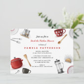 Keuken vol voor de Bruidsshower Kaart (Staand voorkant)