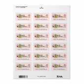 KEUKEN VOLSTOCKEN Bruiloft CUSTOM Cute Etiket (Full Sheet)