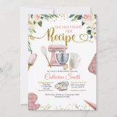 Keuken vond haar recept Bruids Douche Uitnodiging (Voorkant)