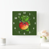 keuken voor afwerking van appelwanden vierkante klok (Huis)