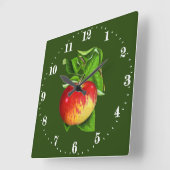 keuken voor afwerking van appelwanden vierkante klok (Hoek)