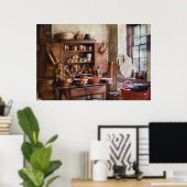 Keuken - Voor de meester Chef Poster (Thuiskantoor)