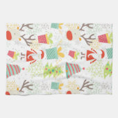 Keuken voor Kerstmis, voor Kerstmis en voor Kerstm Theedoek (Horizontaal)