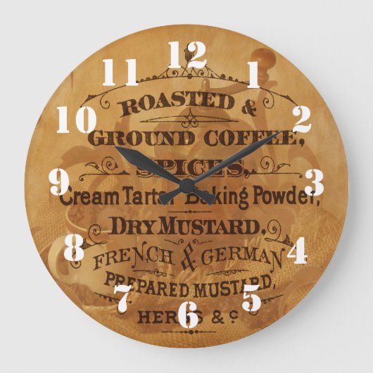  keuken voor  koffie grote klok (Voorkant)