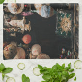 keuken voor ornamenten theedoek (Gevouwen)