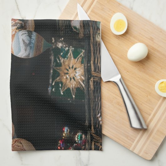 keuken voor  ornamenten theedoek (Quarter Fold)