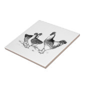 Keuken voor vrouwelijke kalkoenen tegeltje (Zijkant)