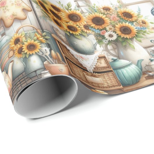 Keuken Voorraad Bruids Bruiloft Cadeaupapier (Rol Hoek)