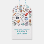 Keuken Voorraad Moderne Bruidsdouche  Cadeaulabel (Voorkant)