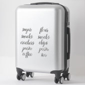 Keuken Voorraadkast Organisatie Script Label Stick (Koffer)
