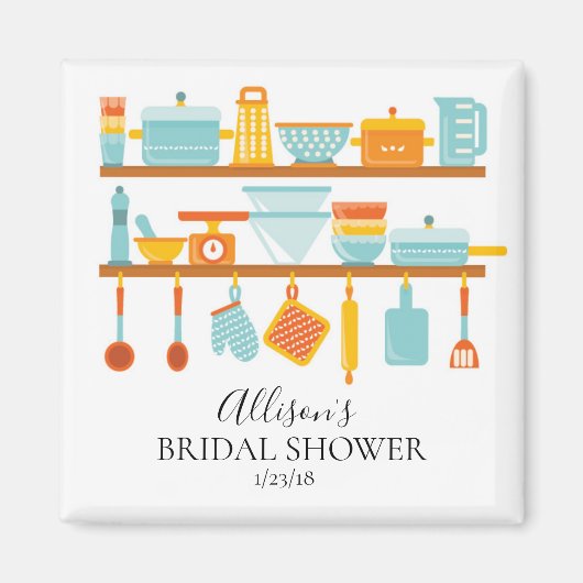 Keuken Vrijgezellenfeest Favor Magnet (Voorkant)