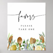 Keuken Vrijgezellenfeest Favoriet Tafelteken Poster (Voorkant)