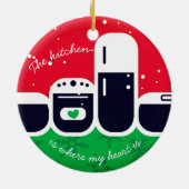 Keuken waar mijn hart het ornament van de (Achterkant)