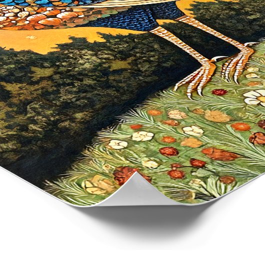 Keuken Wanddecoratie Pheasant Schilderij Print (Hoek)