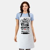 Keuken Warrior: Kies uw culinaire wapen Schort (Gedragen)