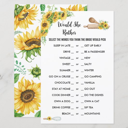 Keuken weggeslingerd Vrijgezellenfeest Game Zonneb (Voorkant / Achterkant)