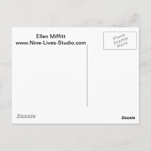 Keuken zegt dat je het bent. briefkaart (Achterkant)