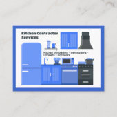 keukenaannemer visitekaartje (Voorkant)