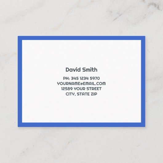 keukenaannemer visitekaartje (Achterkant)