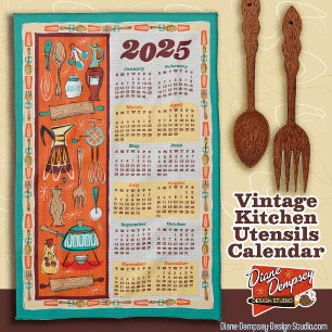 Keukenaccessoires Kalender Vintage Poster