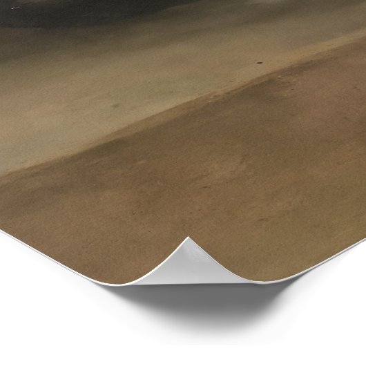 Keukenafdruk in de bloemkool - stilstaand schilder poster (Hoek)