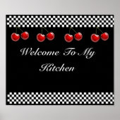 Keukenafdruk kookkersen poster (Voorkant)