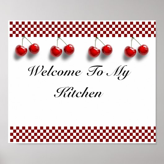 Keukenafdruk kookkersen poster (Voorkant)