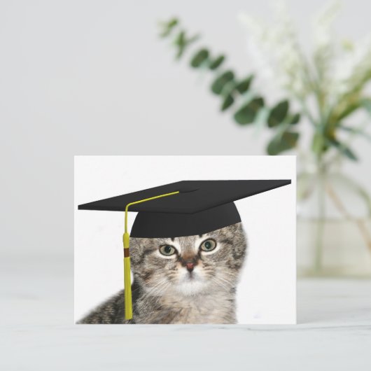 Keukenafstuderen Aankondigingskaart (Staand voorkant)