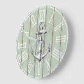  keukenanker op bijtend oud hout grote klok (Hoek)