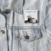 Keukenapparatuur Ontbijt Grappig Vierkante Button 5,1 Cm (In situ)