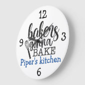 keukenbakken gaan bakken grote klok (Hoek)