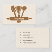  keukenbakker visitekaartje (Voorkant / Achterkant)