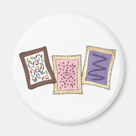 Keukenbakkerij ontbijtbroodroosters gebak magneet (Voorkant)