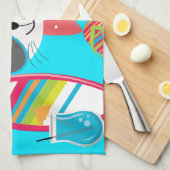 Keukenband Kat Kat Zonneglazen Beach Ball Theedoek (Quarter Fold)