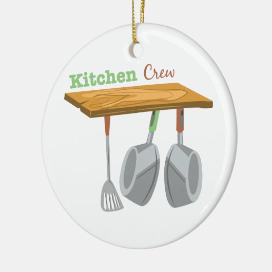 Keukenbemanning Keramisch Ornament (Links)
