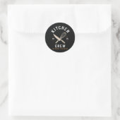 🔪 Keukenbemanning Restaurant Personeel Uniform Lo Ronde Sticker (Tas)