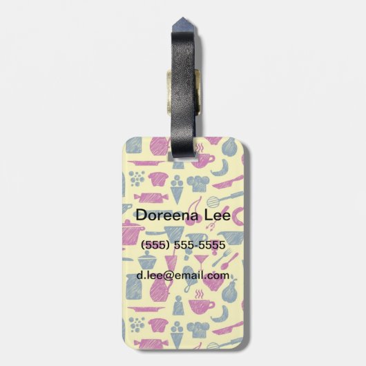 Keukenbenodigdheden Bagagelabel (Achterkant verticaal)