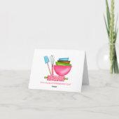 Keukenbenodigdheden Bakken Bedankt Opmerking Kaart (Achterkant)