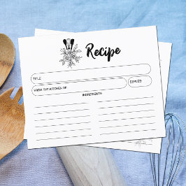 Keukenbenodigdheden en Bloemen, Eenvoudige Receptk