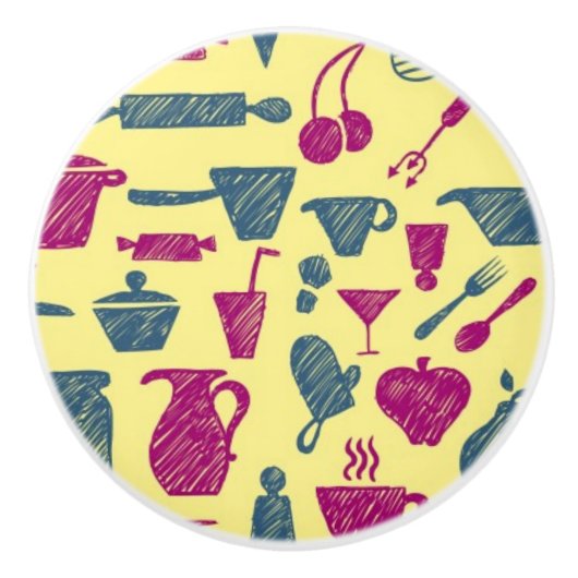 Keukenbenodigdheden Keramische Knop (Voorkant)