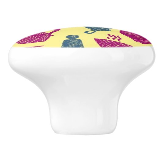 Keukenbenodigdheden Keramische Knop (Zijkant)