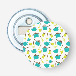 Keukenbenodigdheden, kookgerei, bestek, keukengere button flesopener