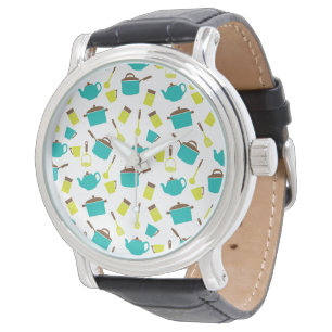 Keukenbenodigdheden, kookgerei, bestek, keukengere horloge