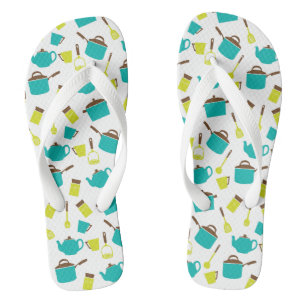 Keukenbenodigdheden, kookgerei, bestek, keukengere teenslippers